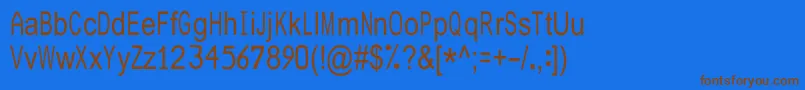 Шрифт JuliasoftSpecialFontN2 – коричневые шрифты на синем фоне