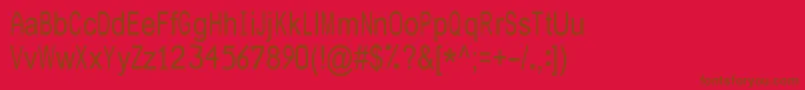 JuliasoftSpecialFontN2 Font – Brown Fonts on Red Background