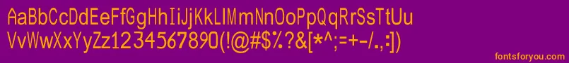 JuliasoftSpecialFontN2 Font – Orange Fonts on Purple Background