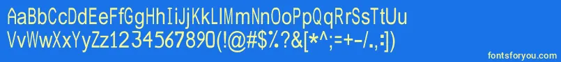 JuliasoftSpecialFontN2 Font – Yellow Fonts on Blue Background