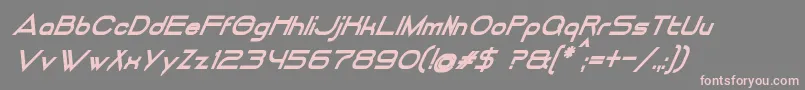 DancingJuiceNormalBoldItalic Font – Pink Fonts on Gray Background