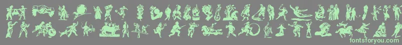 En savoir plus sur la police DfPrimitivesLetPlain.2.0 Police DfPrimitivesLetPlain.2.0 – polices vertes sur fond gris