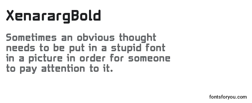 Review of the XenarargBold Font