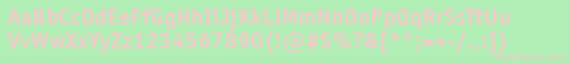 OfficinasanscttBold Font – Pink Fonts on Green Background