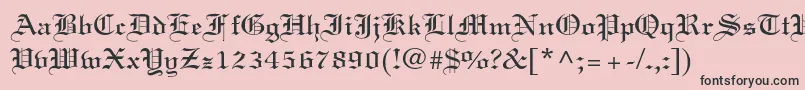 Linotextstd Font – Black Fonts on Pink Background