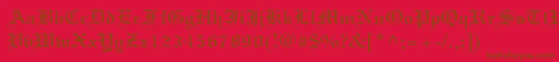 Linotextstd Font – Brown Fonts on Red Background