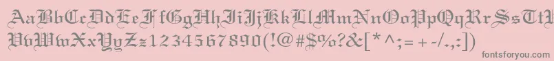 Linotextstd Font – Gray Fonts on Pink Background