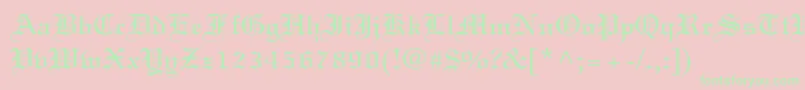 Linotextstd Font – Green Fonts on Pink Background