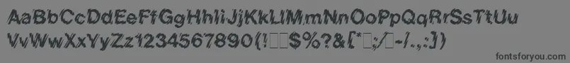 Шрифт ShatterLetPlain.1.0 – чёрные шрифты на сером фоне