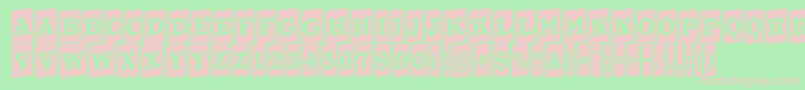 ATrianglercmup Font – Pink Fonts on Green Background