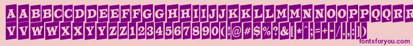 ATrianglercmup Font – Purple Fonts on Pink Background