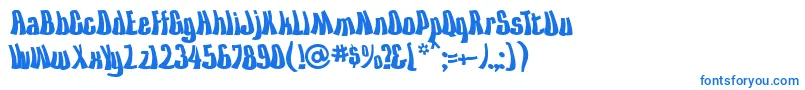 KissTheSky-Schriftart – Blaue Schriften