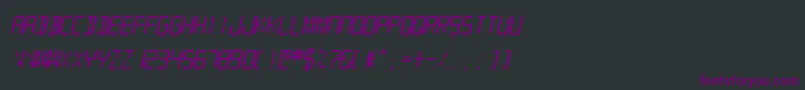 fuente SfDigitalReadoutHeavyOblique – Fuentes Moradas Sobre Fondo Negro