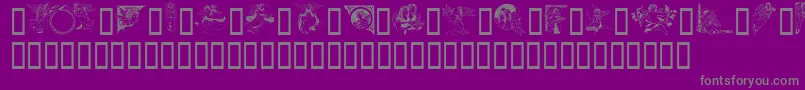 Saiba mais sobre a fonte GeAngelsIii Fonte GeAngelsIii – fontes cinzas em um fundo violeta