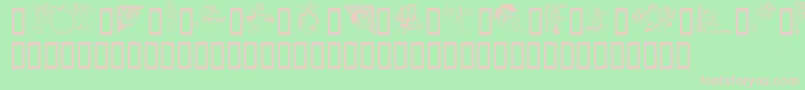 GeAngelsIii Font – Pink Fonts on Green Background