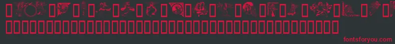 GeAngelsIii Font – Red Fonts on Black Background