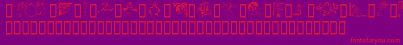 GeAngelsIiiフォントについての詳細 フォントGeAngelsIii – 紫の背景に赤い文字