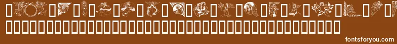 GeAngelsIiiフォントについての詳細 フォントGeAngelsIii – 茶色の背景に白い文字