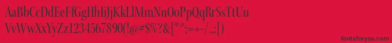 KeplerstdCndisp Font – Black Fonts on Red Background