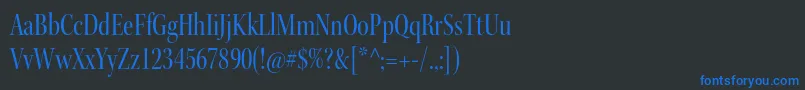 KeplerstdCndisp Font – Blue Fonts on Black Background