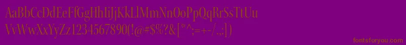 KeplerstdCndisp Font – Brown Fonts on Purple Background