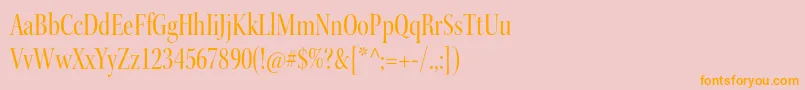 KeplerstdCndisp Font – Orange Fonts on Pink Background