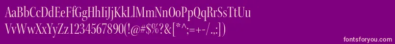 KeplerstdCndisp Font – Pink Fonts on Purple Background