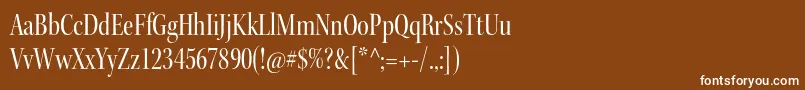 KeplerstdCndisp Font – White Fonts on Brown Background