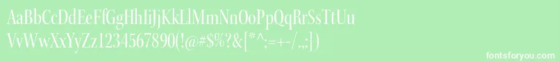 KeplerstdCndisp Font – White Fonts on Green Background