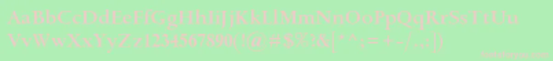 SpectrumMtSemibold Font – Pink Fonts on Green Background