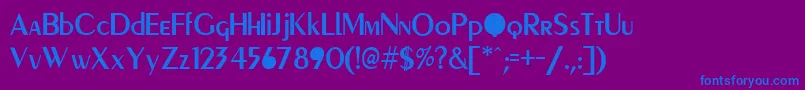 fuente PeignotCyrillic – Fuentes Azules Sobre Fondo Morado
