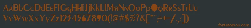 fuente PeignotCyrillic – Fuentes Marrones Sobre Fondo Negro