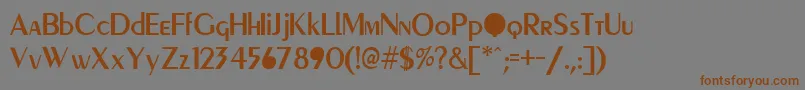 Police PeignotCyrillic – polices brunes sur fond gris