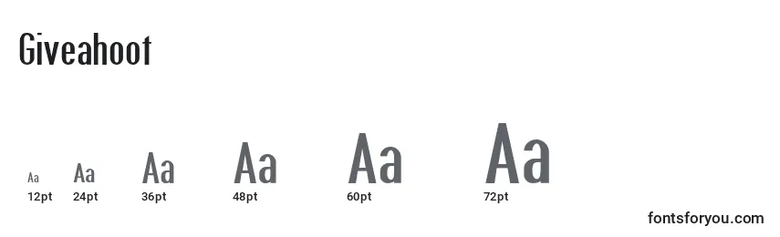 Giveahoot Font Sizes