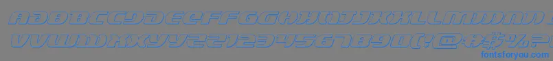 Lordsith33Dital Font – Blue Fonts on Gray Background