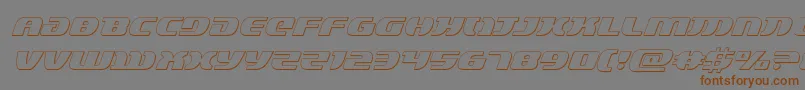 Lordsith33Dital Font – Brown Fonts on Gray Background