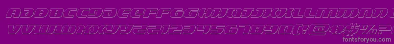Lordsith33Dital Font – Gray Fonts on Purple Background