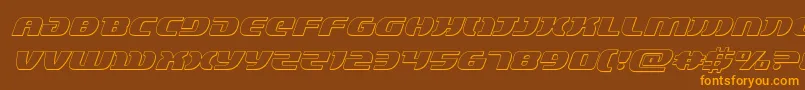 Lordsith33Dital Font – Orange Fonts on Brown Background
