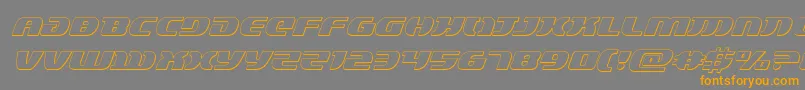 Lordsith33Dital Font – Orange Fonts on Gray Background