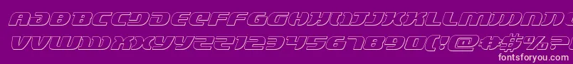 Lordsith33Dital Font – Pink Fonts on Purple Background