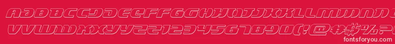 Lordsith33Dital Font – Pink Fonts on Red Background