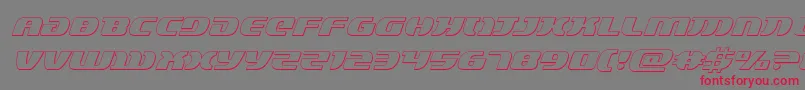 Lordsith33Dital Font – Red Fonts on Gray Background