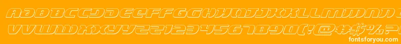 Lordsith33Dital Font – White Fonts on Orange Background