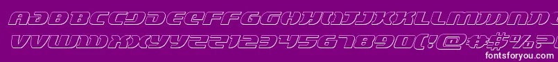 フォントLordsith33Dital – 紫の背景に白い文字
