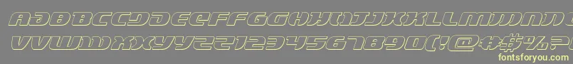 Lordsith33Dital Font – Yellow Fonts on Gray Background