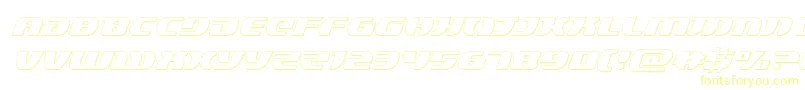 Lordsith33Dital Font – Yellow Fonts on White Background