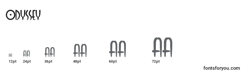 Odyssey Font Sizes