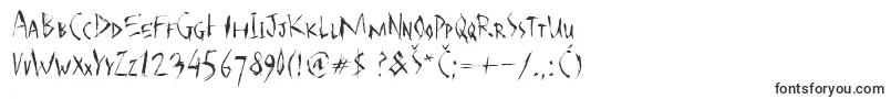 Scarface-Schriftart – Zeichen Schriften