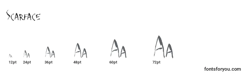 Scarface Font Sizes