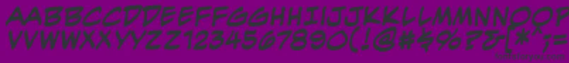 EvilgeniusbbBld Font – Black Fonts on Purple Background